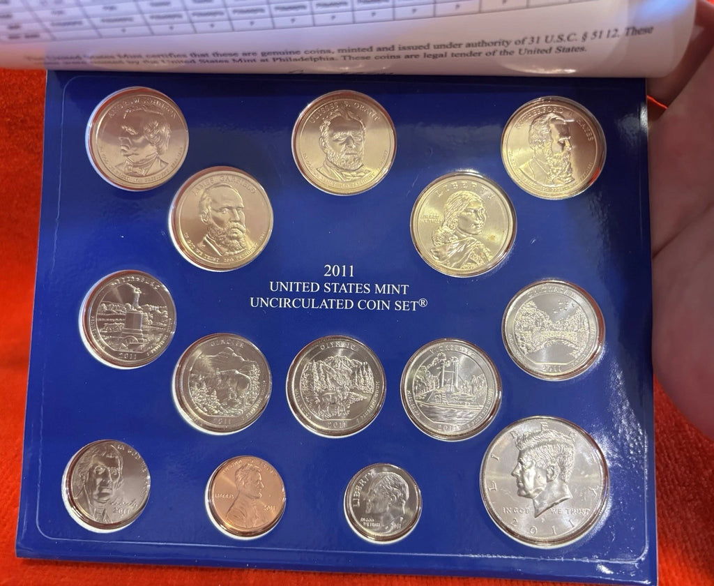 2011 P&D US Mint Uncirculated Set 28 Coins Philadelphia & Denver