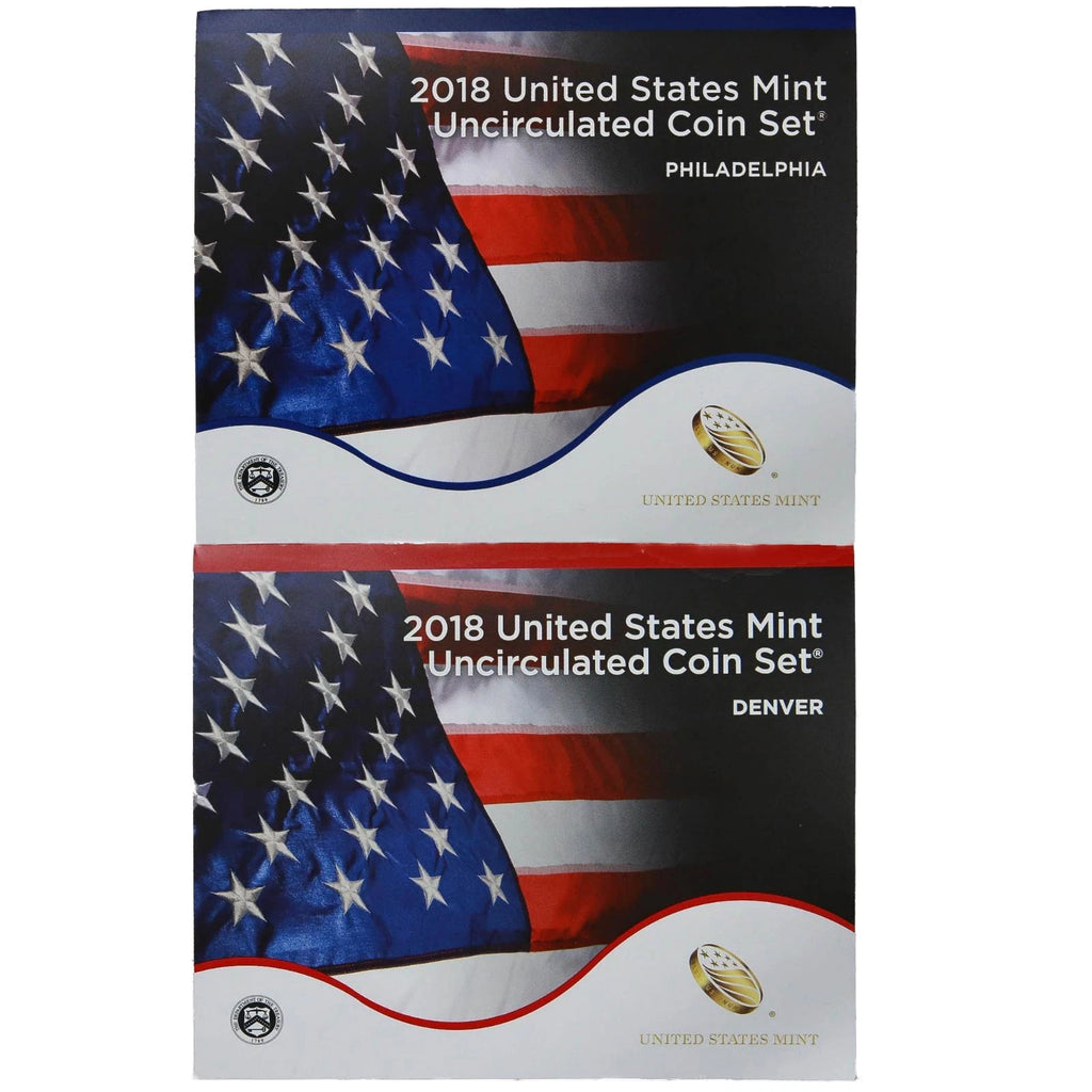2018 P&D US Mint Uncirculated Set 20 Coins with OGP