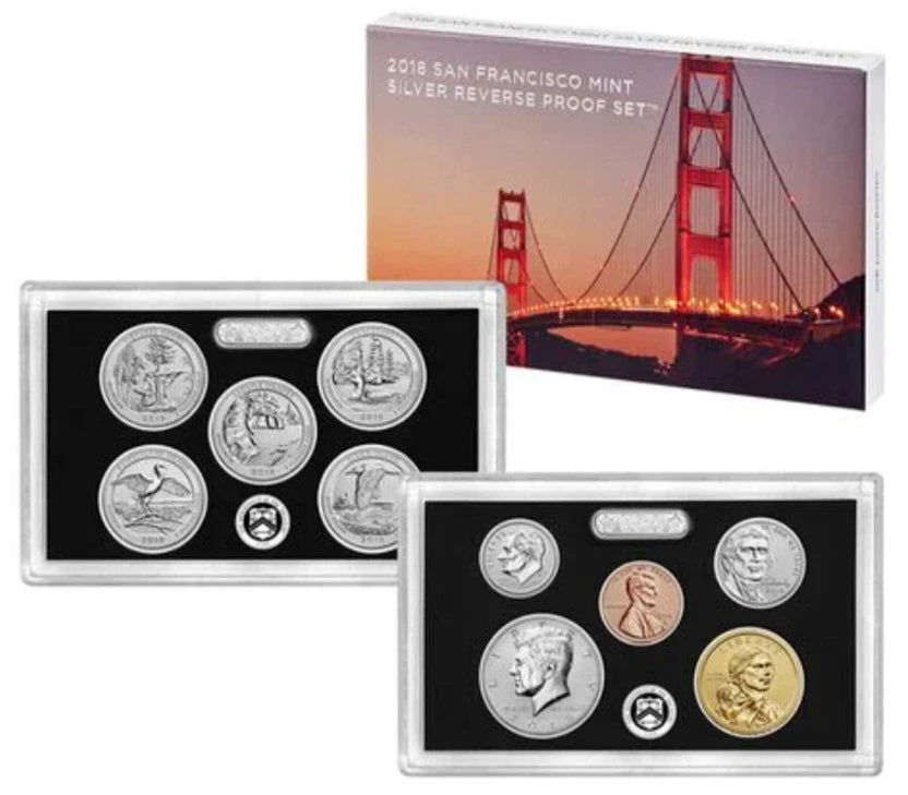 2018-S US Mint Silver Proof Set 10 Coins w/ Box & COA