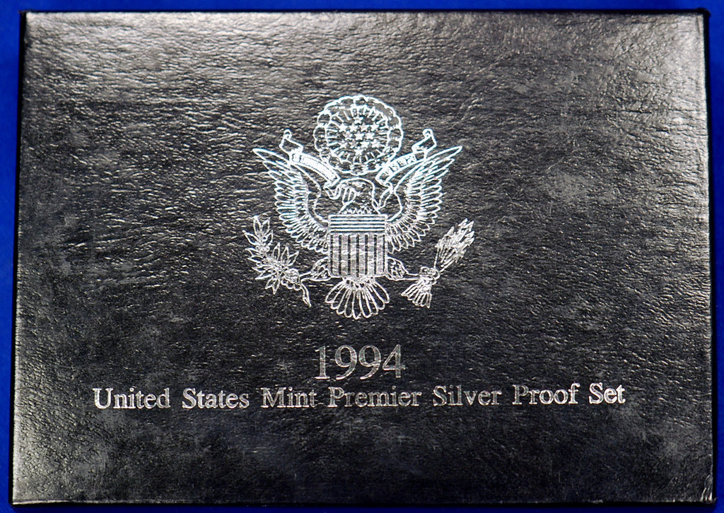 1994-S US Mint Premier Silver Proof Set 5 Coins with Custom Display Box