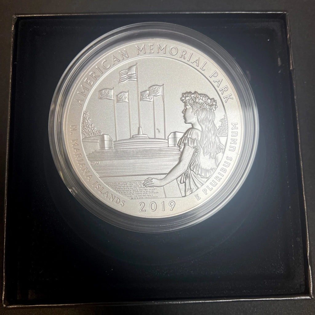 2019-P 5 oz .999 Fine Silver ATB Coin American Memorial Park, Northern Mariana Islands