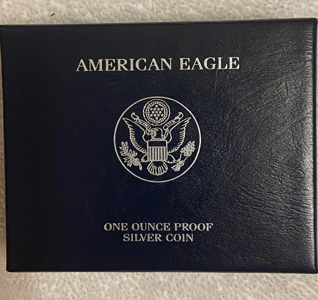 2010-W American Silver Eagle 1 oz Proof Silver Dollar Box & COA