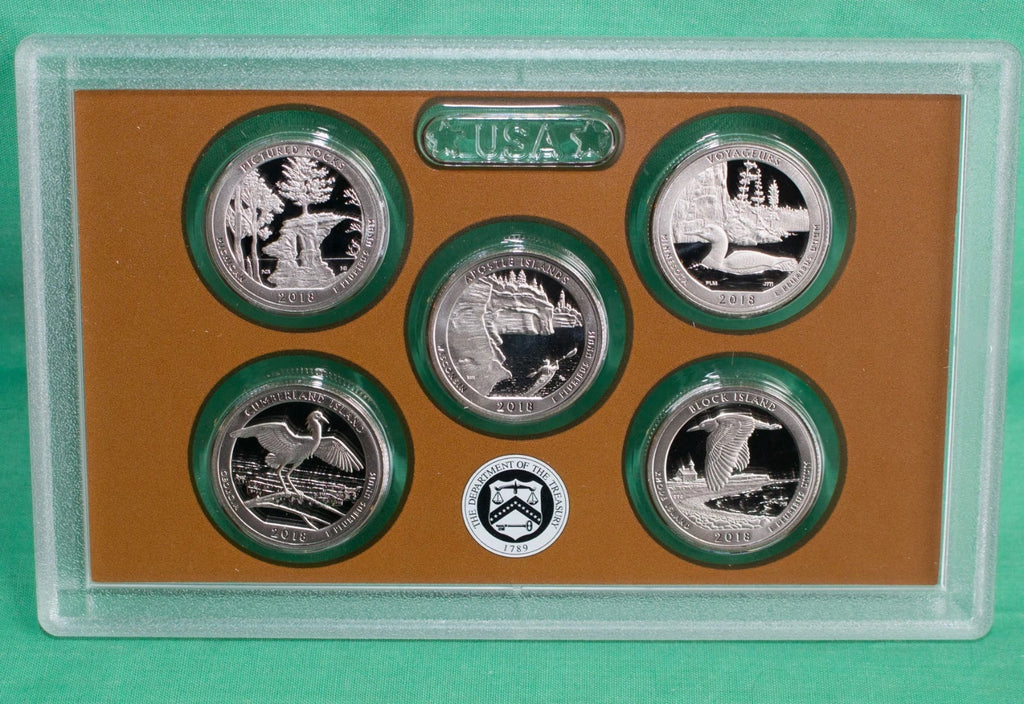 2018-S US Mint Proof Set 10 Coins w/ Box & COA