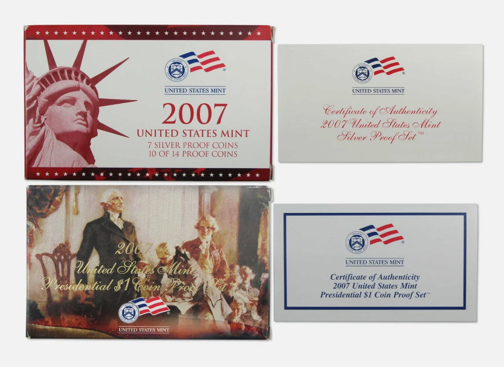2007-S US Mint Silver Proof Set 11 Coins w/ Box & COA