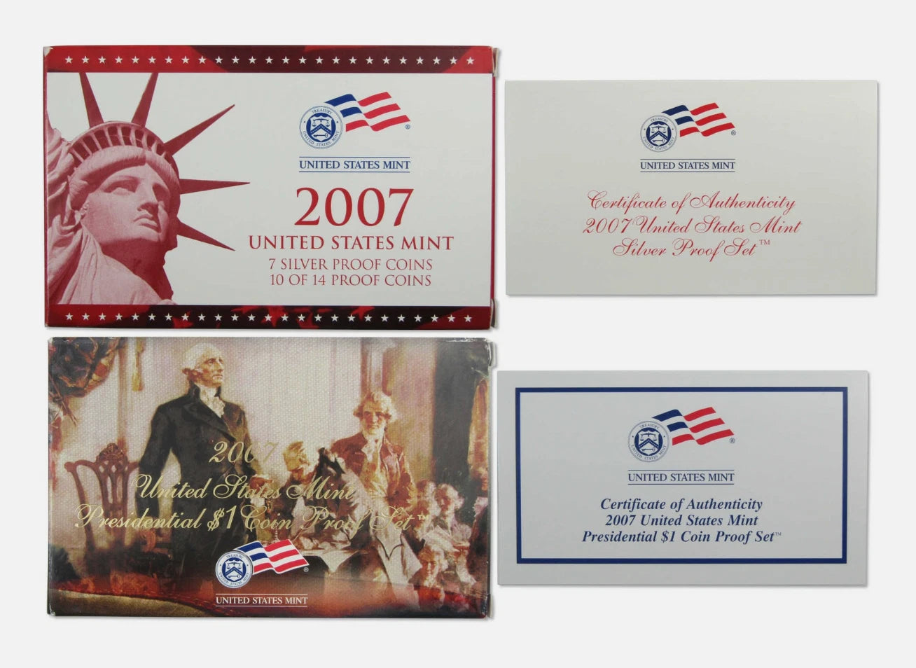 2007-S US Mint Silver Proof Set 11 Coins w/ Box & COA