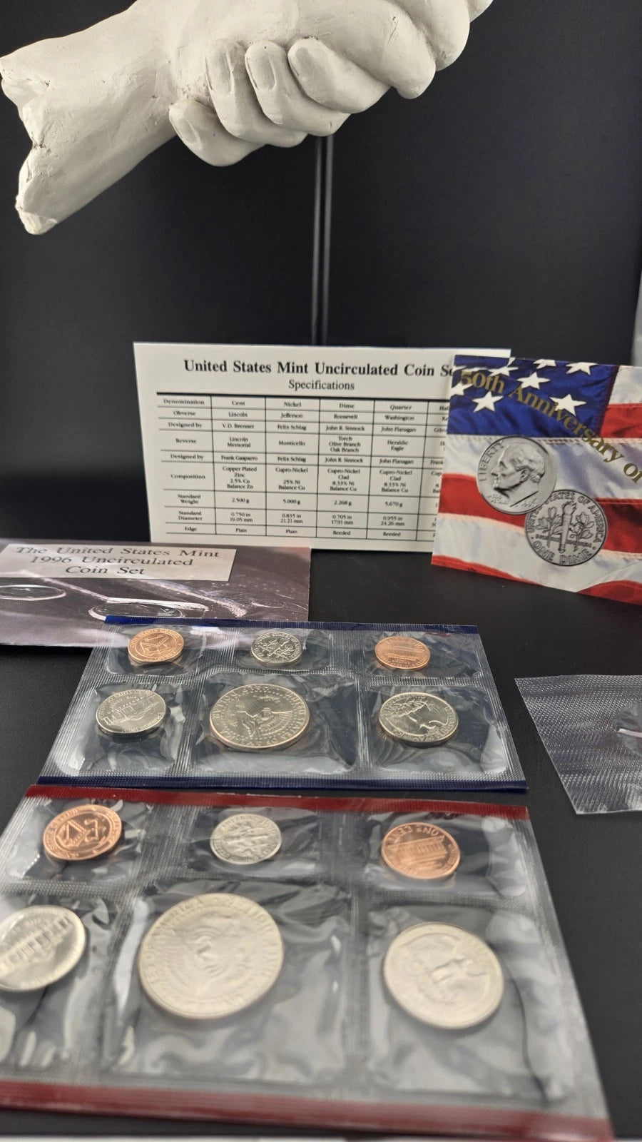 1996 US Mint Uncirculated Set 11 Coins with Exclusive 1996-W West Point Dime