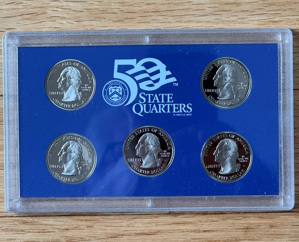 2007-S US Mint 50 State Quarters Proof Set 5 Coins with OGP & COA