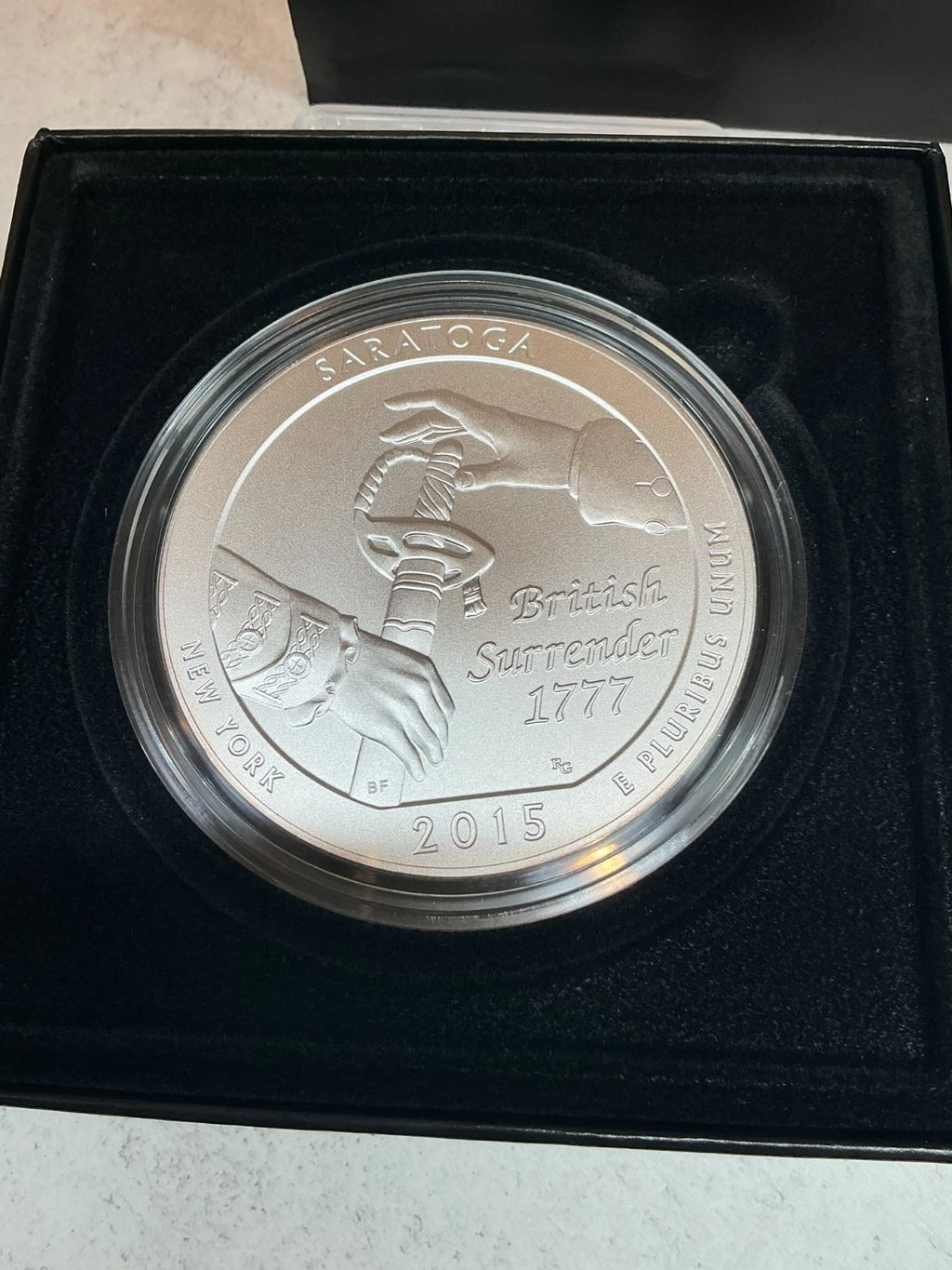 2015-P 5 oz .999 Fine Silver ATB Coin Saratoga National Historical Park