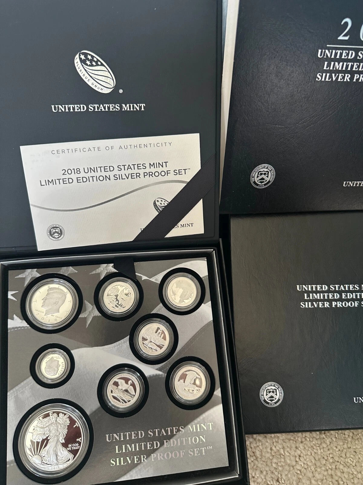 2018-S US Mint Limited Edition Silver Proof Set 8 Coins w/ Box & COA