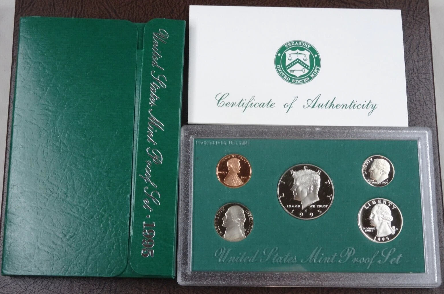 1995-S US Mint Proof Set 5 Coins with OGP