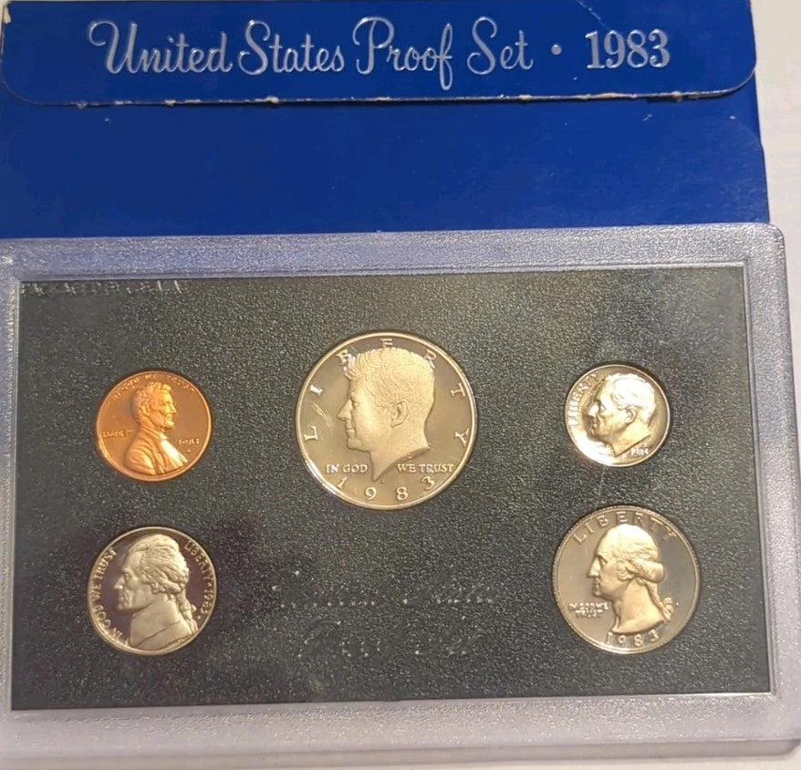 1983-S US Mint Proof Set 5 Coins with OGP