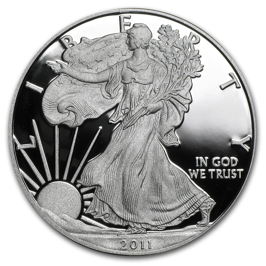 2011-W American Silver Eagle 1 oz Proof Silver Dollar Box & COA