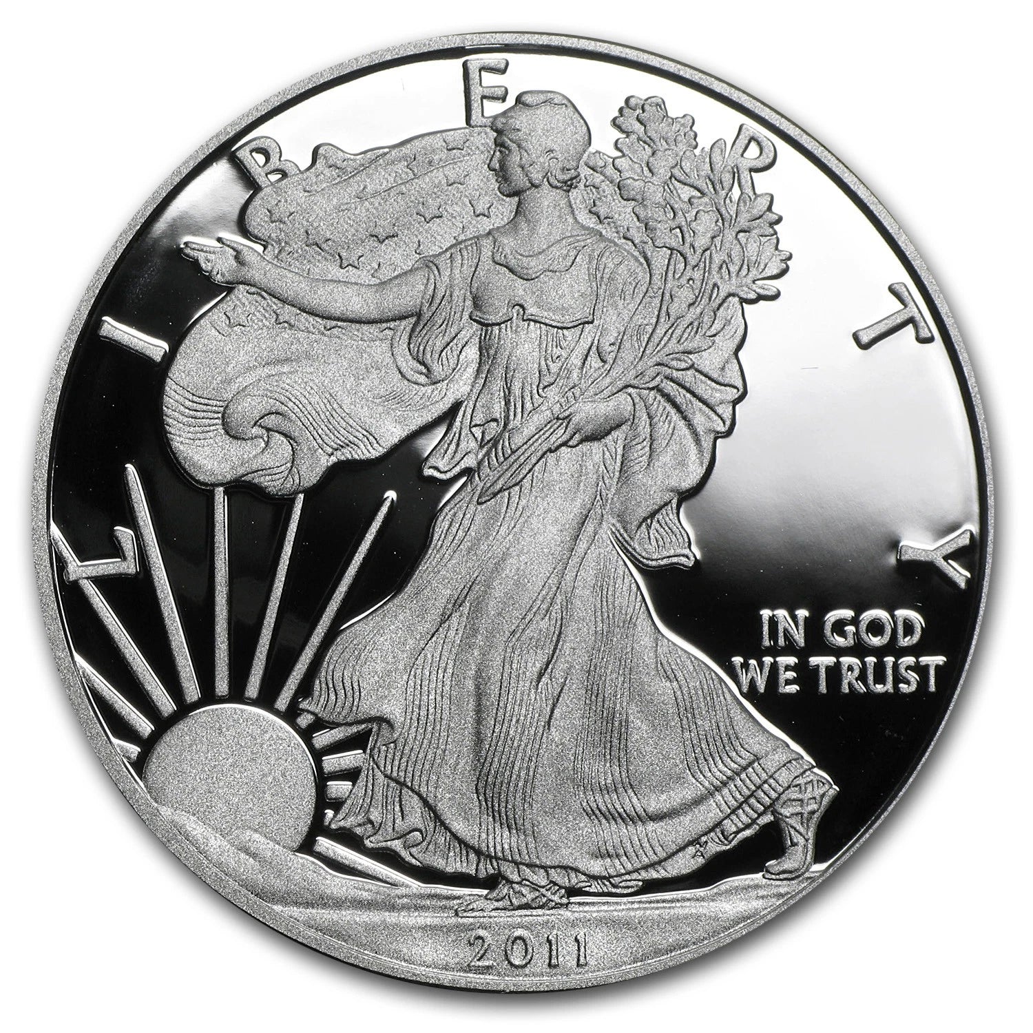 2011-W American Silver Eagle 1 oz Proof Silver Dollar Box & COA