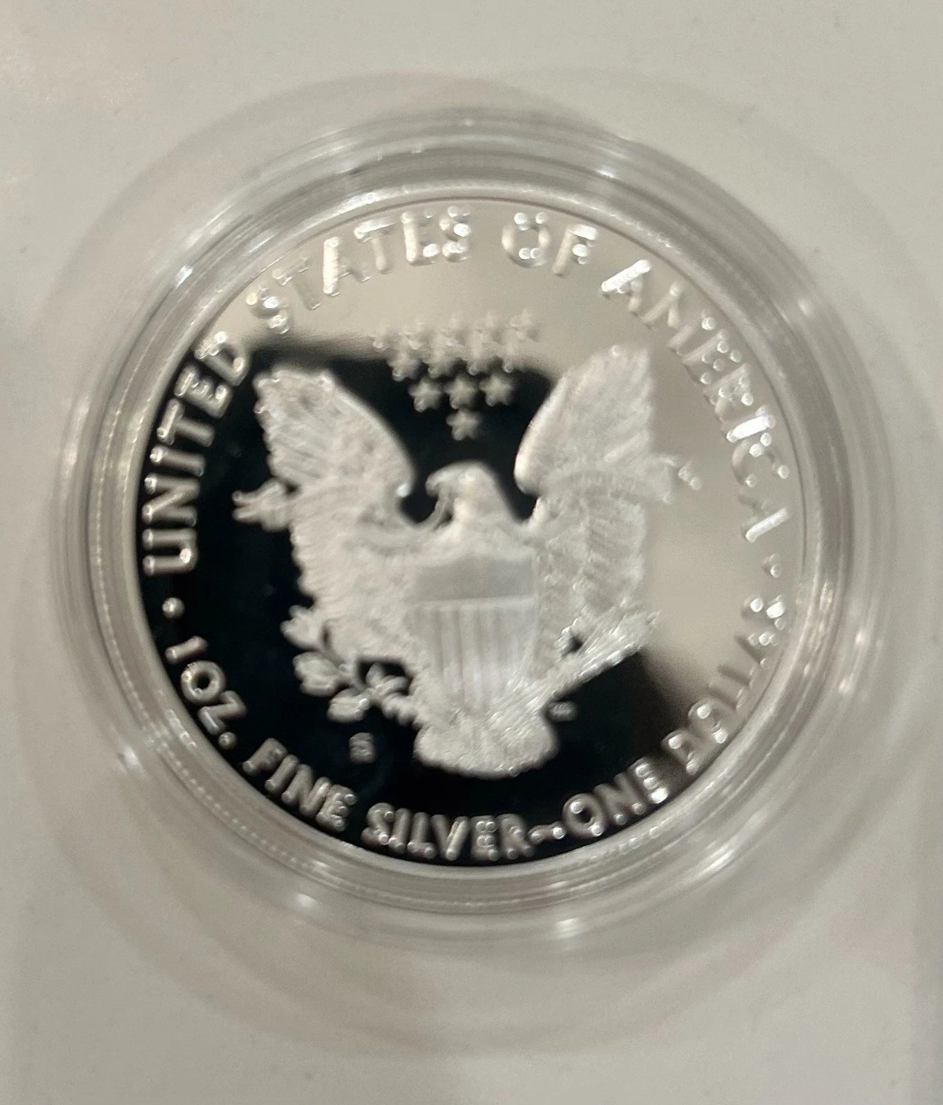 2018-S American Silver Eagle 1 oz Proof Silver Dollar Case Box & COA