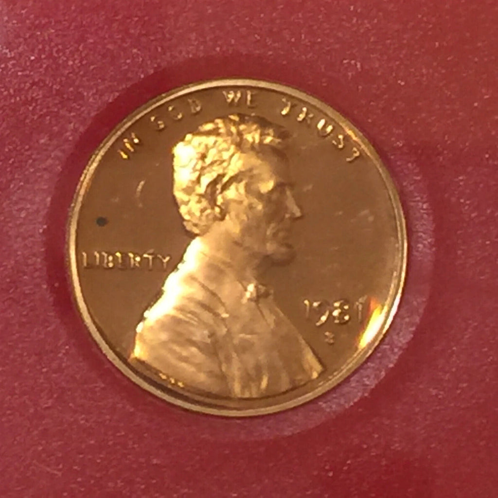 1981-S US Mint Proof Set 6 Coins with OGP Includes Susan B. Anthony Dollar