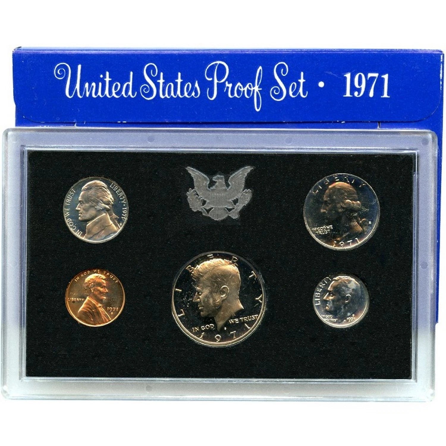 1971-S US Mint Proof Set 5 Coins with OGP