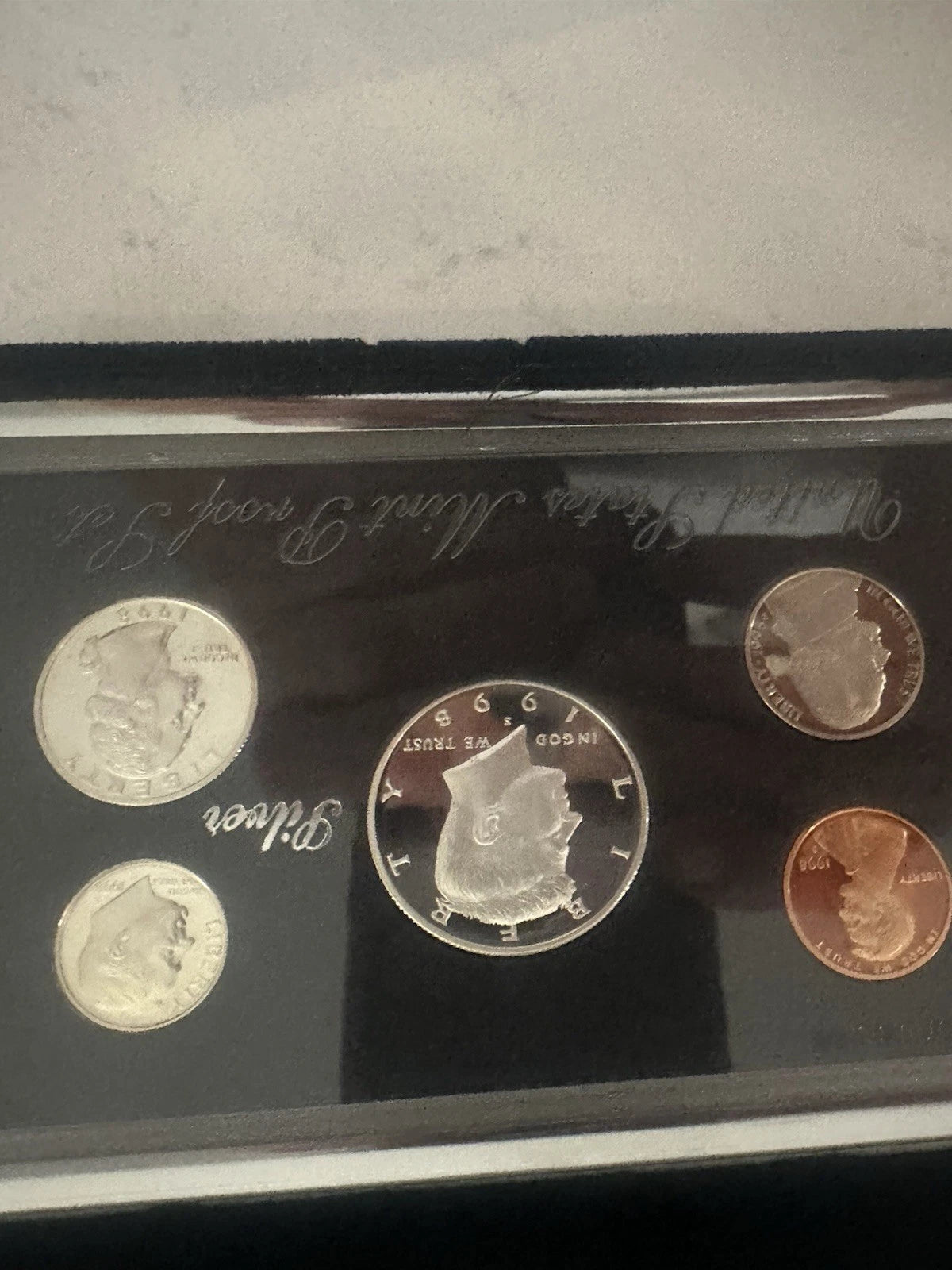 1998-S US Mint Premier Silver Proof Set 5 Coins w/ Box & COA