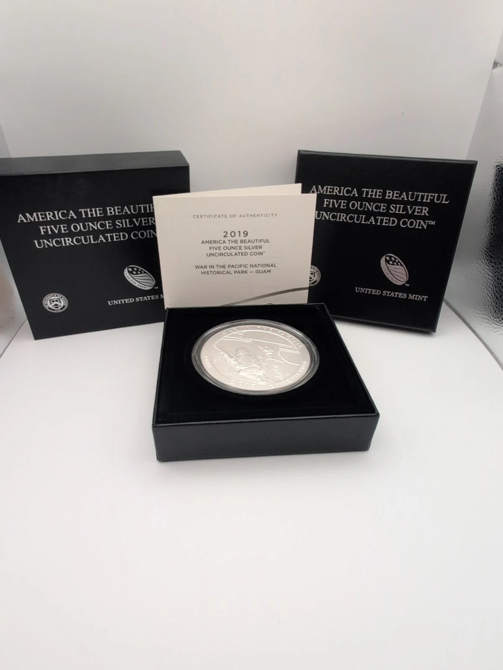 2019-P 5 oz .999 Fine Silver ATB Coin War in the Pacific NHP, Guam