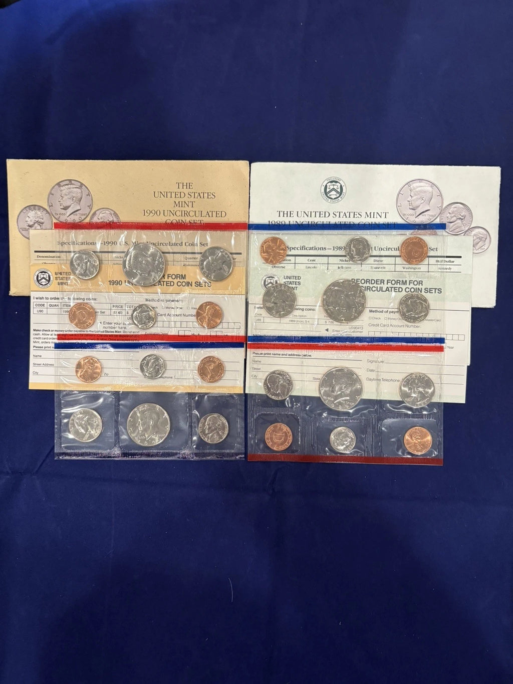 1989 P&D US Mint Uncirculated Set Philadelphia & Denver