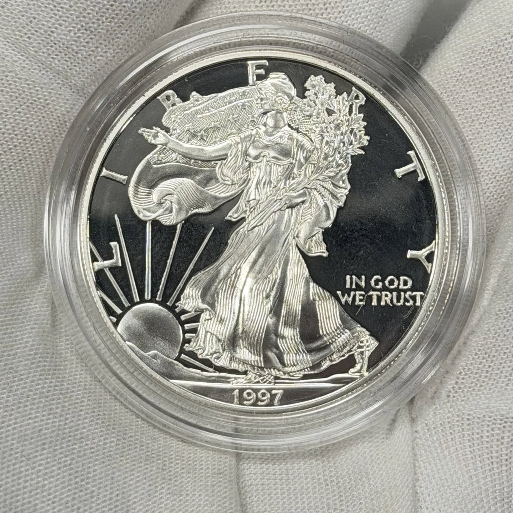 1997-P American Silver Eagle 1 oz Proof Silver Dollar OGP & COA