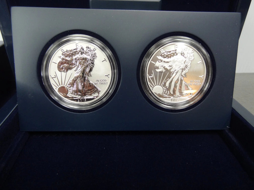 2013-W American Silver Eagle Two-Coin West Point Set Proof & Enhanced