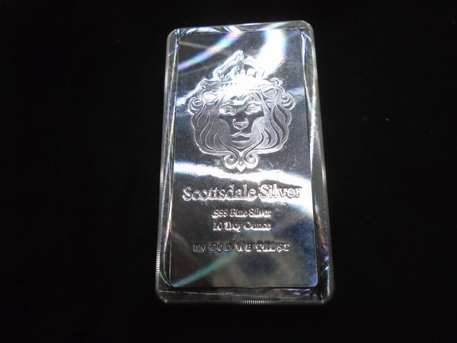 Scottsdale Mint 10 oz .999 Fine Silver Stacker Bar