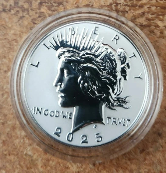 2025-S Reverse Proof Morgan & Peace Silver Dollar 2-Coin Set OGP & COA