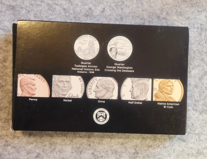 2021-S US Mint Silver Proof Set 7 Coins w/ Box & COA