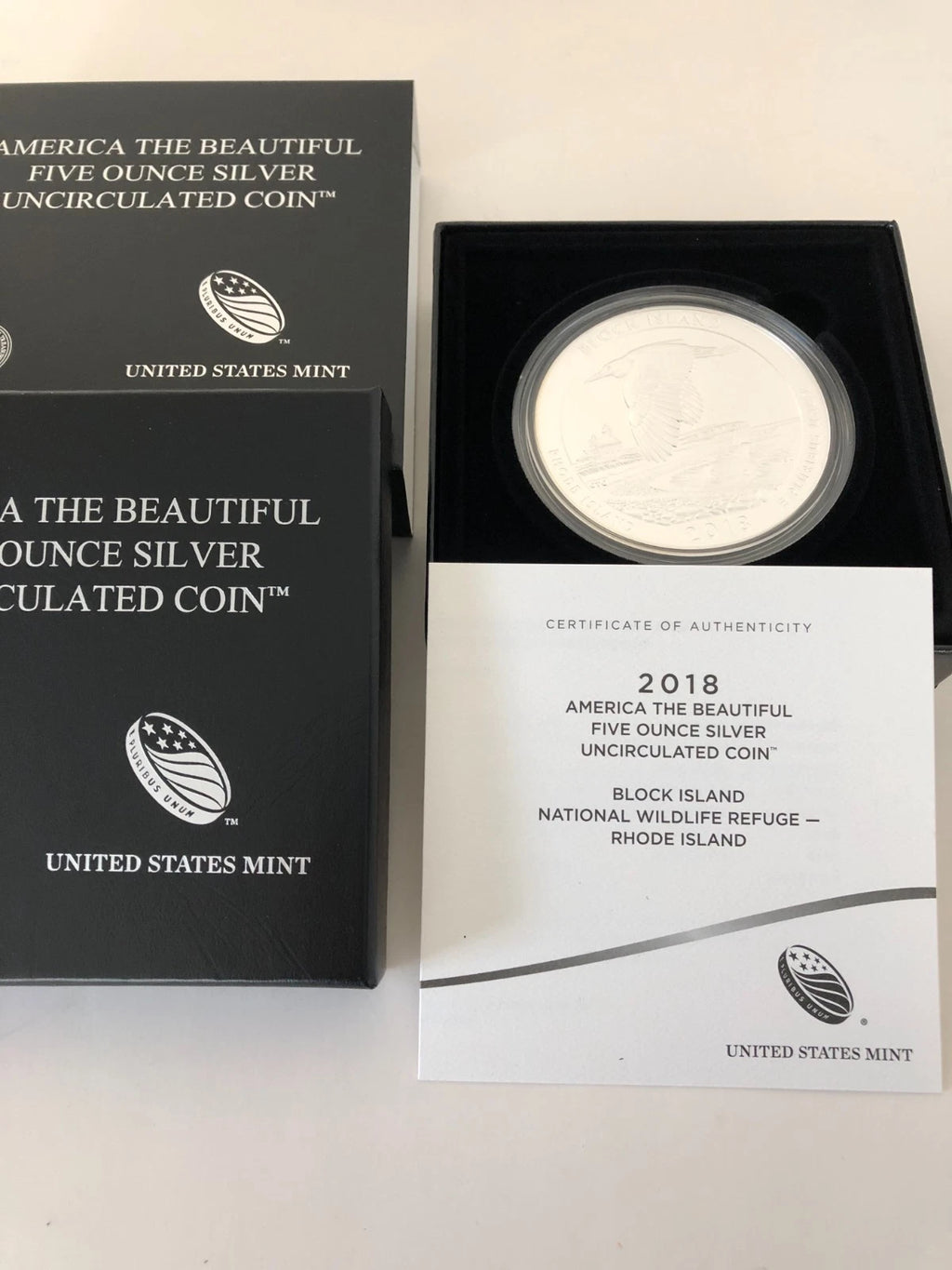2018-P 5 oz .999 Fine Silver ATB Coin Block Island National Wildlife Refuge