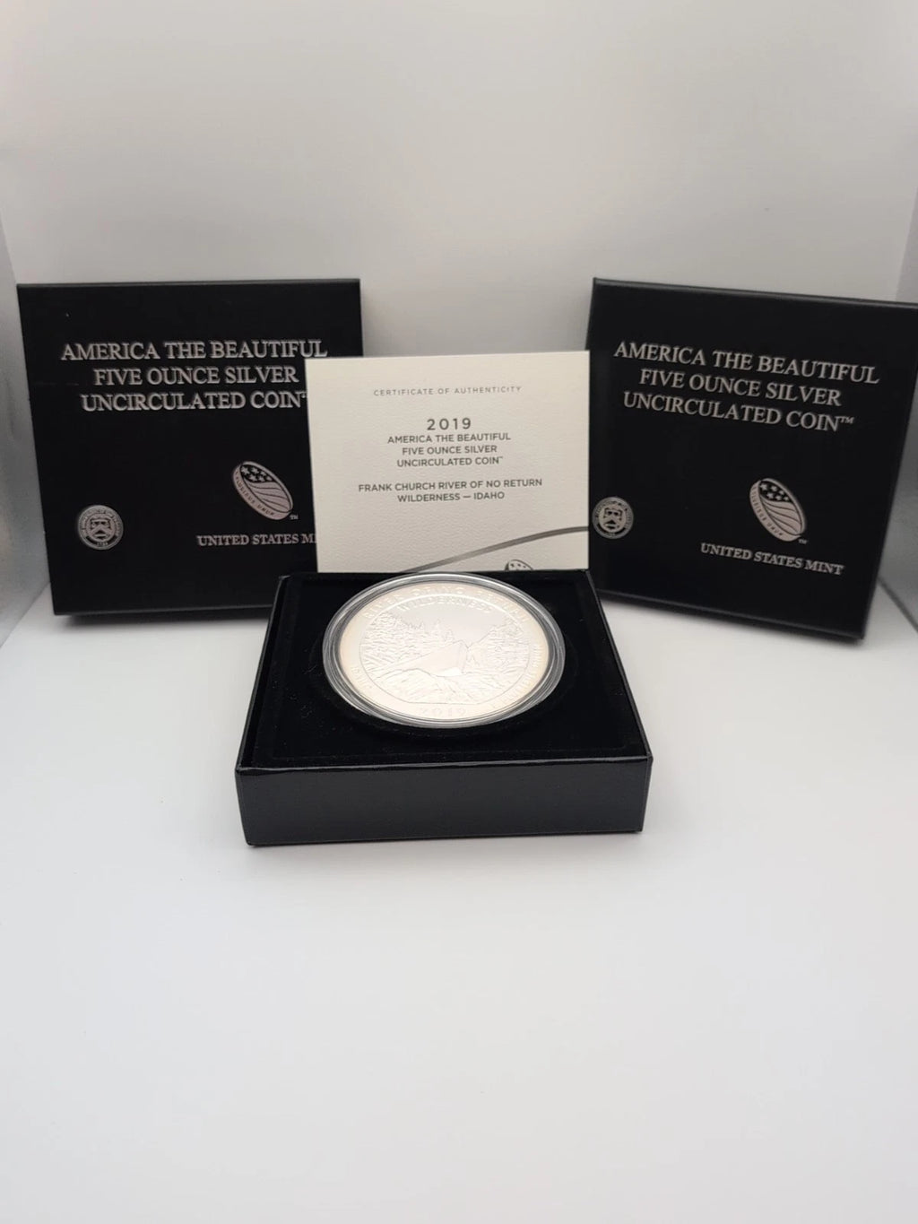 2019-P 5 oz .999 Fine Silver ATB Coin Frank Church River of No Return Wilderness, Idaho