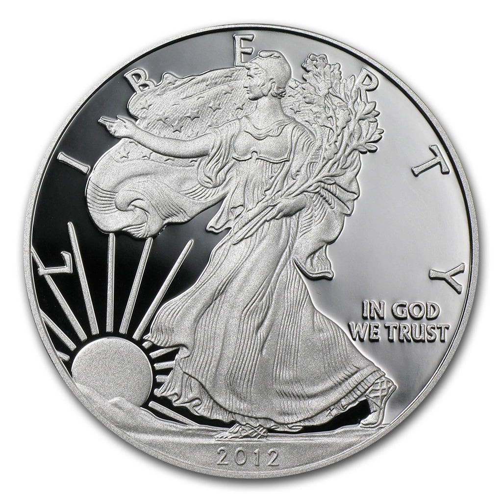 2012-W American Silver Eagle 1 oz Proof Silver Dollar Box & COA
