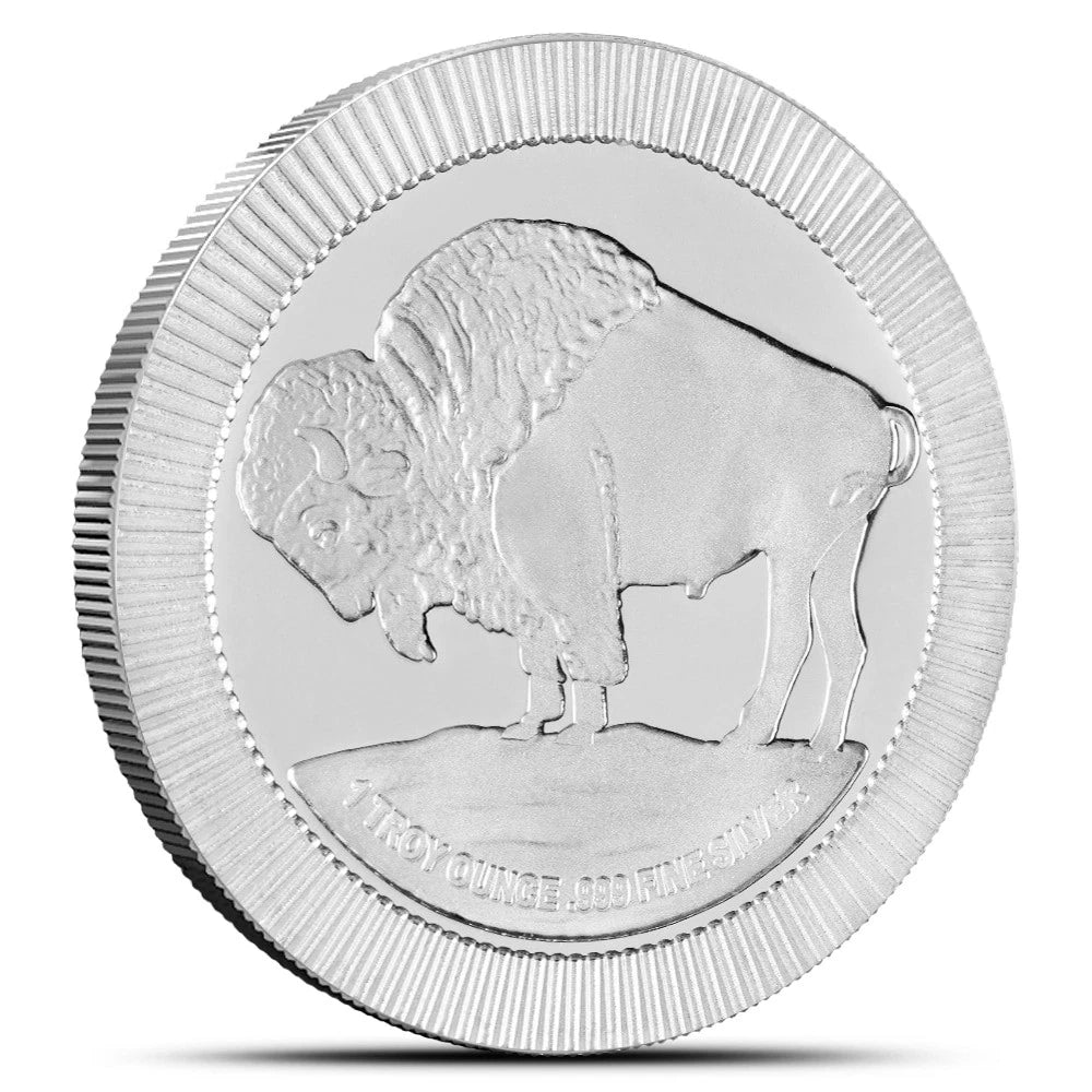 SilverTowne 1 oz .999 Fine Silver Round Buffalo Stackable