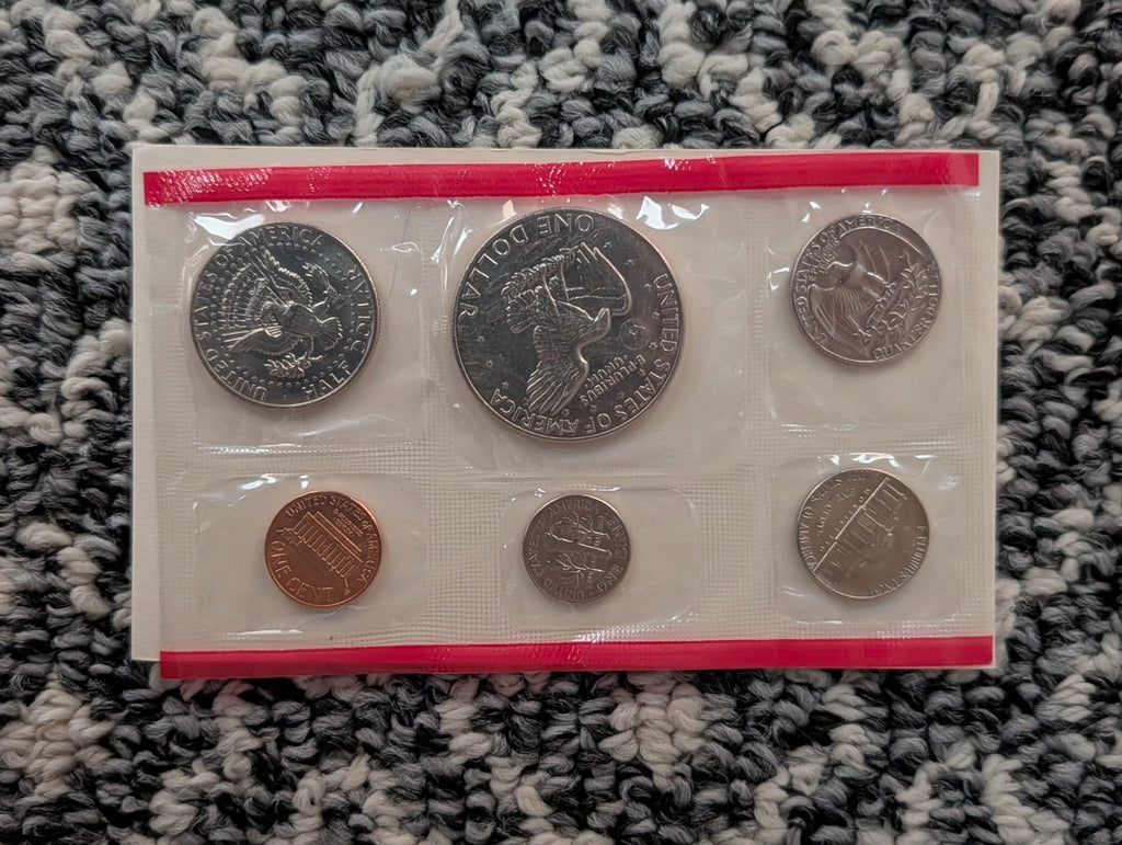 1974 P&D US Mint Uncirculated Set 13 Coins w/ Envelope