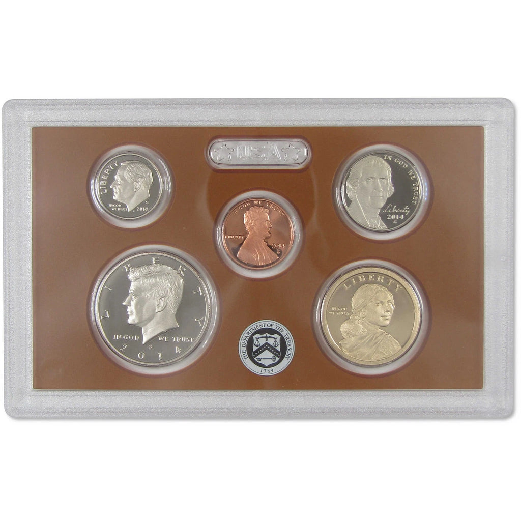 2014-S US Mint Clad Proof Set 14 Coins with OGP & COA