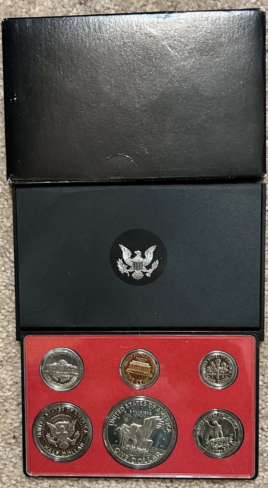 1974-S US Mint Proof Set 6 Coins with OGP Includes Eisenhower Dollar