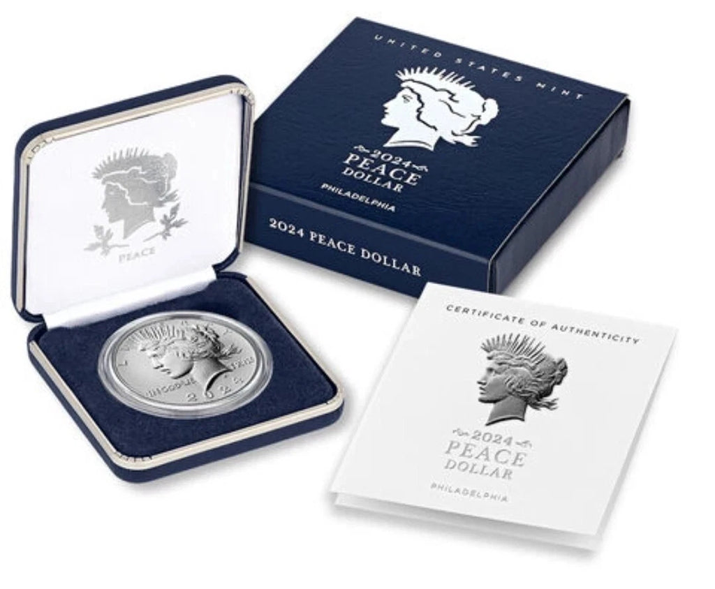 2024-P Peace Silver Dollar $1 Uncirculated OGP & COA Philadelphia Mint
