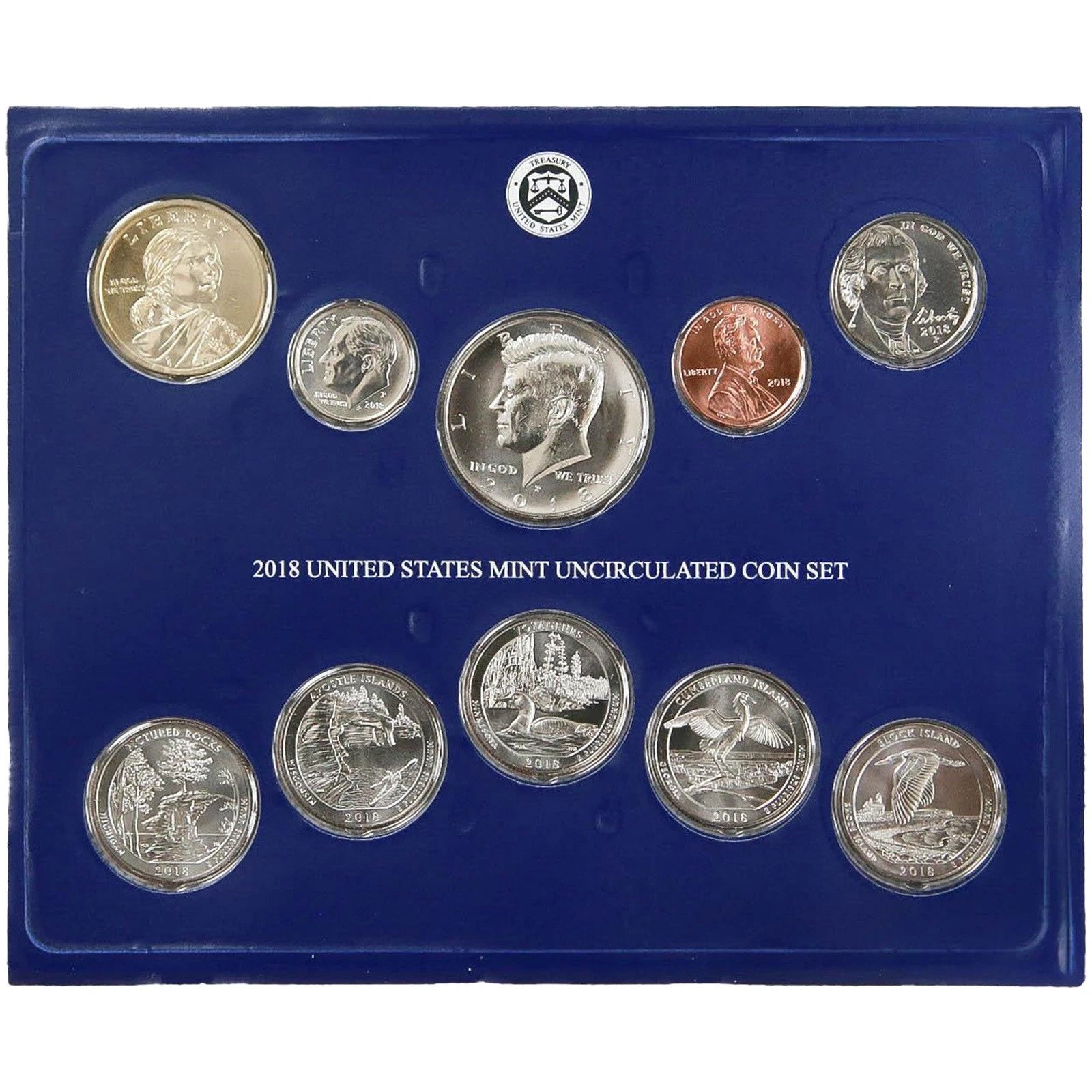 2018 P&D US Mint Uncirculated Set 20 Coins with OGP