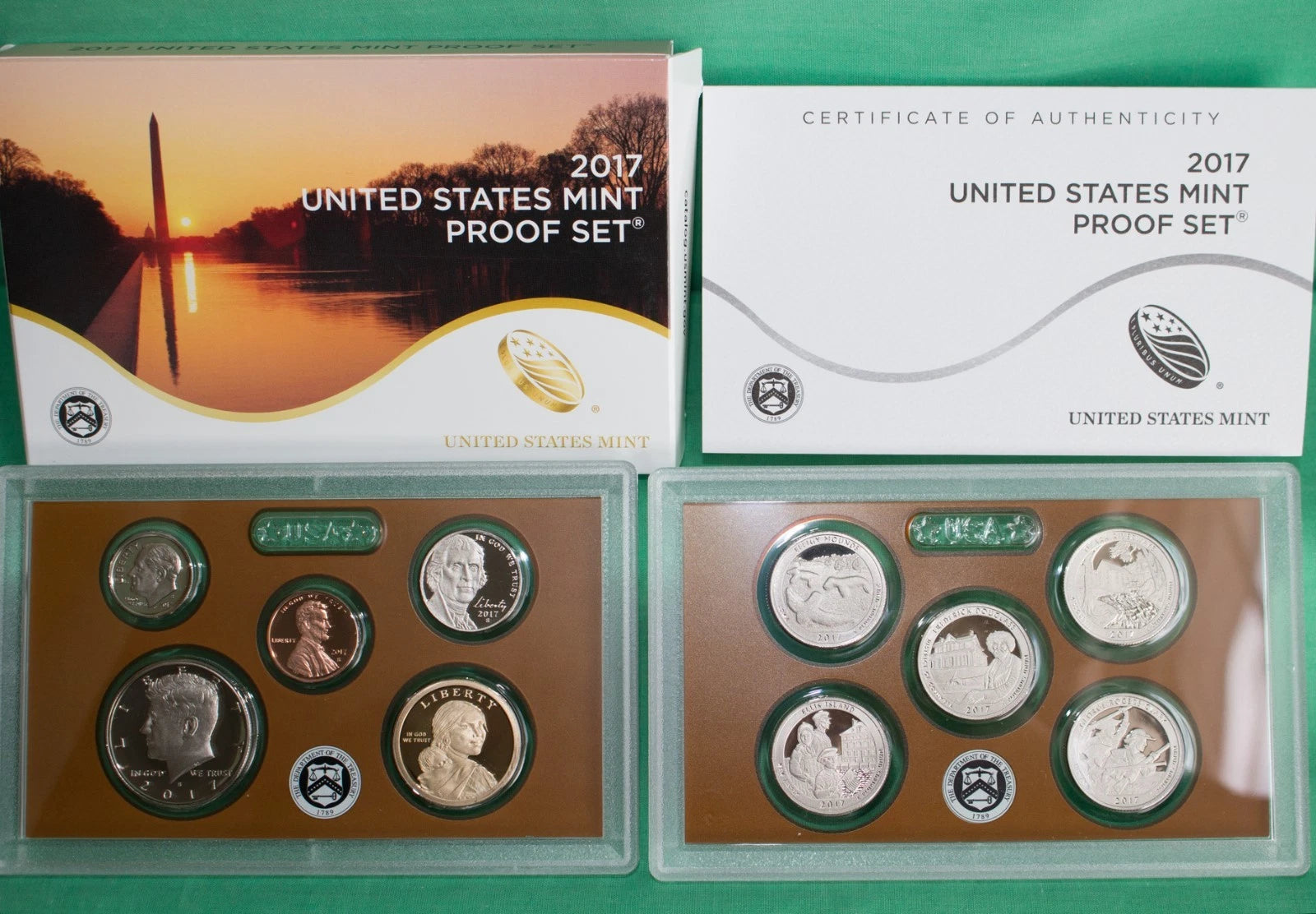 2017-S US Mint Proof Set 10 Coins w/ Box & COA
