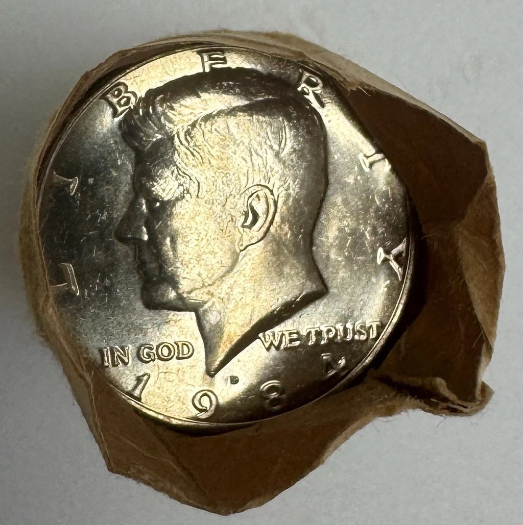 1984-D Kennedy Half Dollar 20-Coin BU Roll Hand Rolled