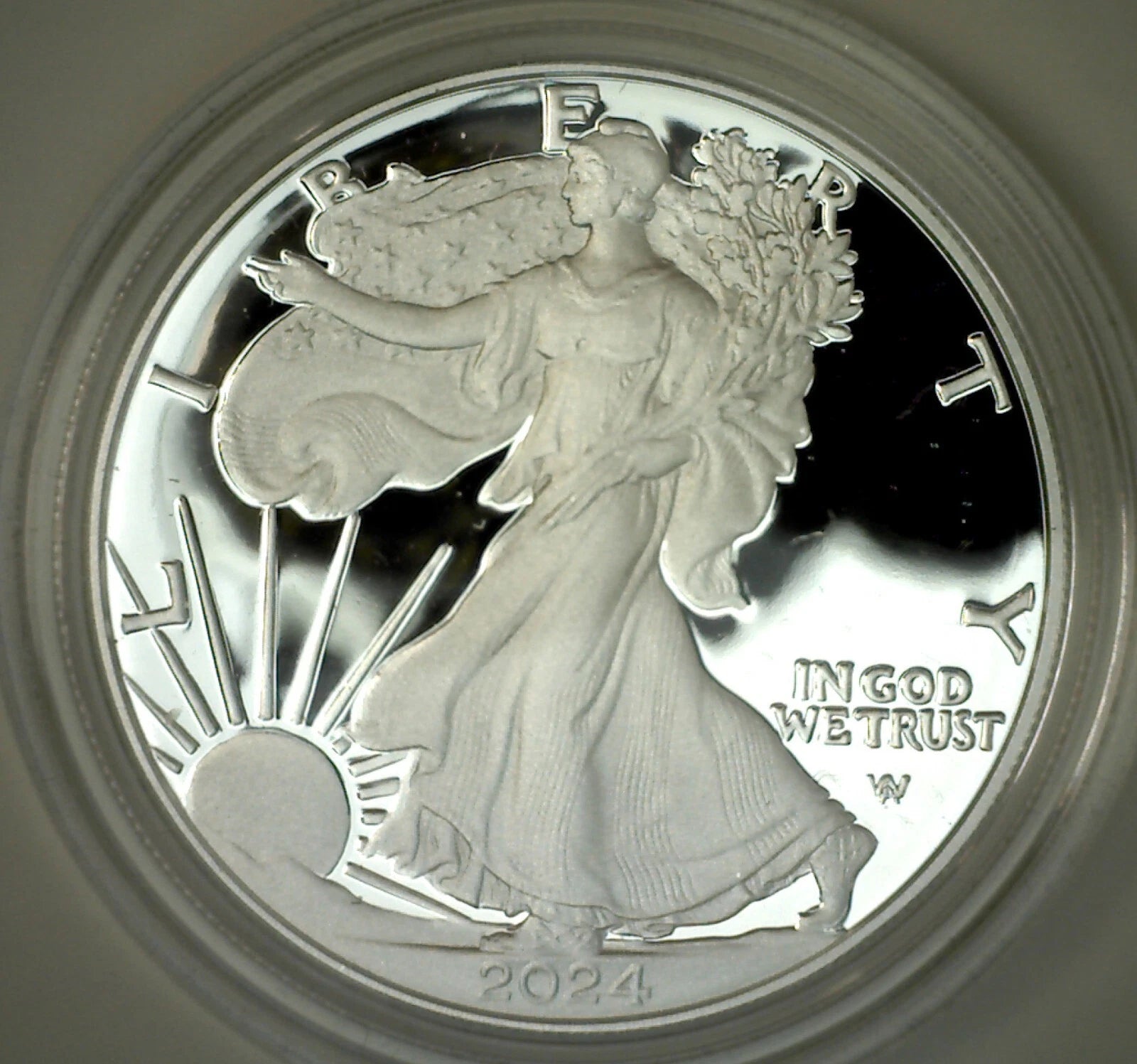 2024-W American Silver Eagle 1 oz Proof Silver Dollar Box & COA West Point