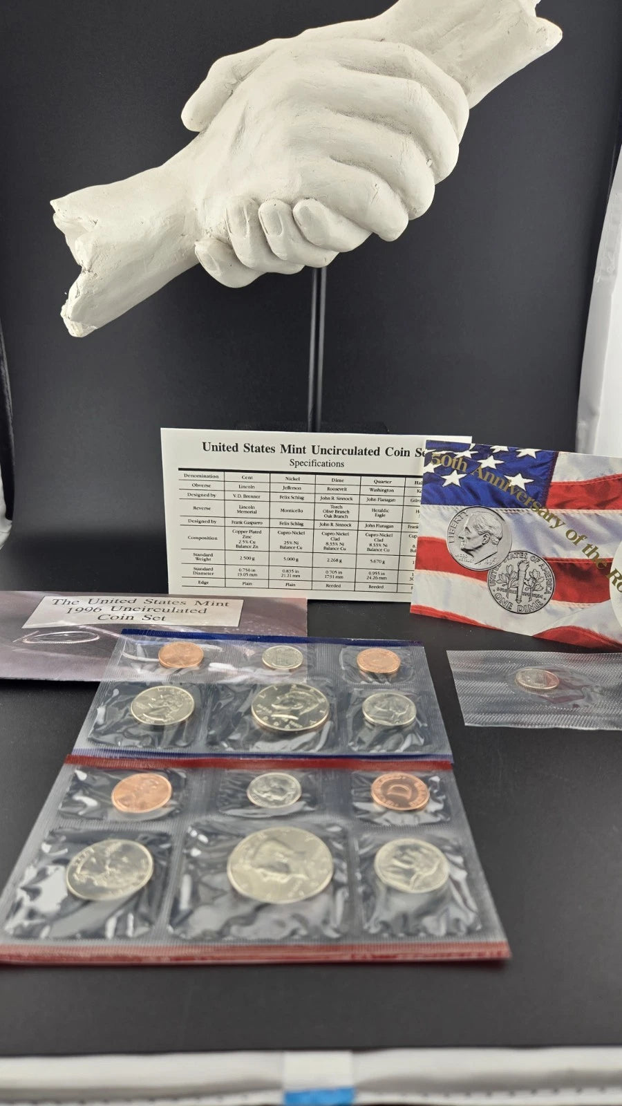 1996 US Mint Uncirculated Set 11 Coins with Exclusive 1996-W West Point Dime