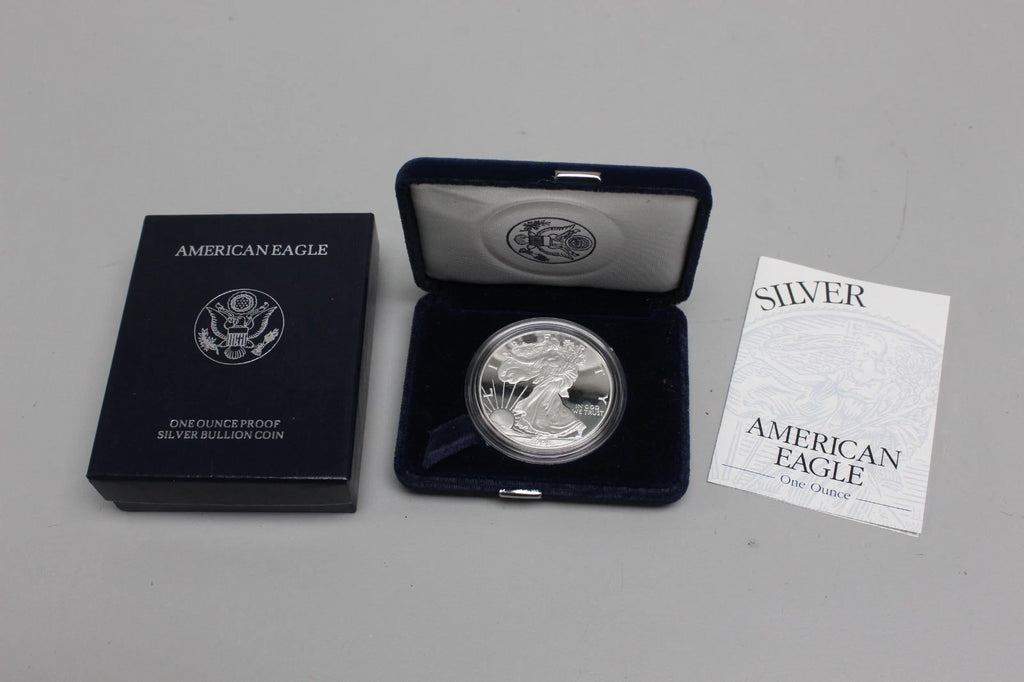 1998-P American Silver Eagle 1 oz Proof Silver Dollar OGP & COA