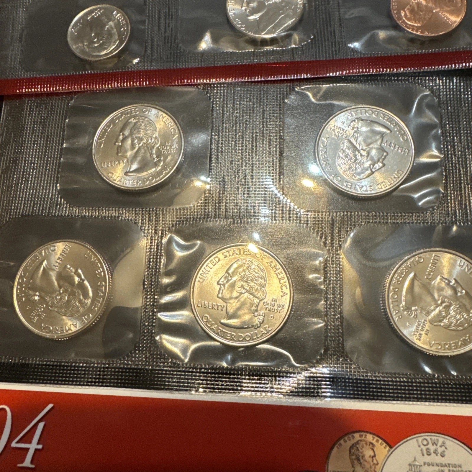 2004 P&D US Mint Uncirculated Set 22 Coins Philadelphia & Denver