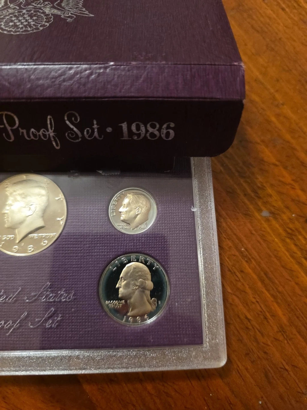 1986-S US Mint Proof Set 5 Coins with OGP
