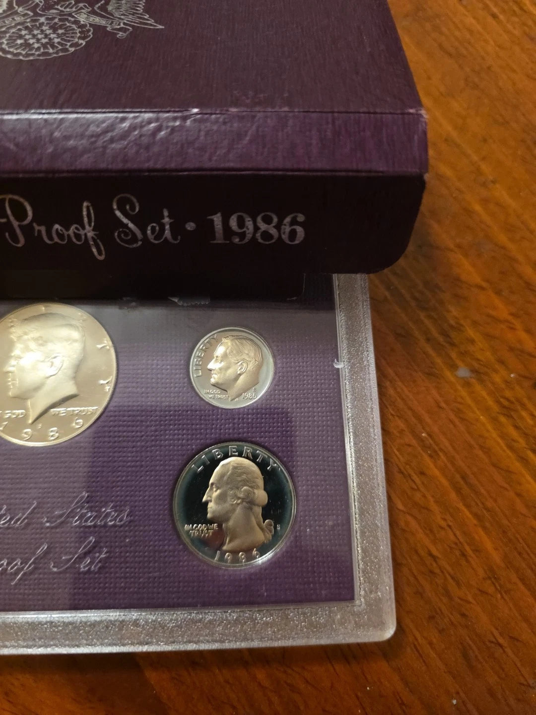 1986-S US Mint Proof Set 5 Coins with OGP