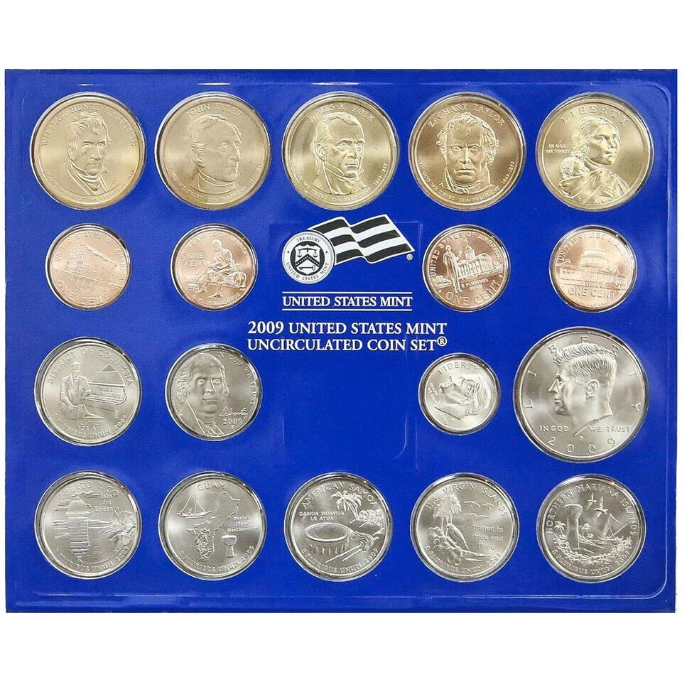 2009 P&D US Mint Uncirculated Set 36 Coins with COA