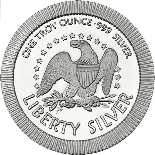 SilverTowne 1 oz .999 Fine Silver Round Liberty Bell Stackable