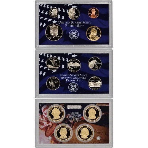 2007-S US Mint Proof Set Box & COA