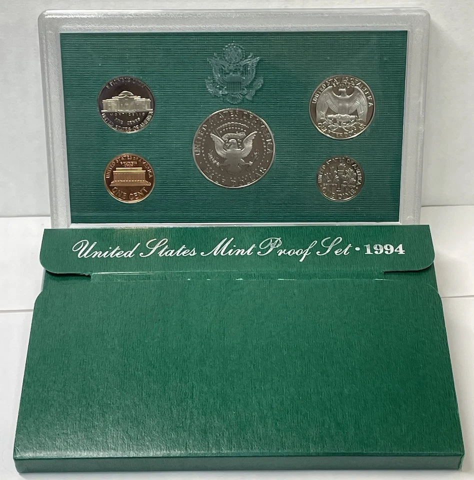 1994-S US Mint Proof Set 5 Coins w/ Box & COA